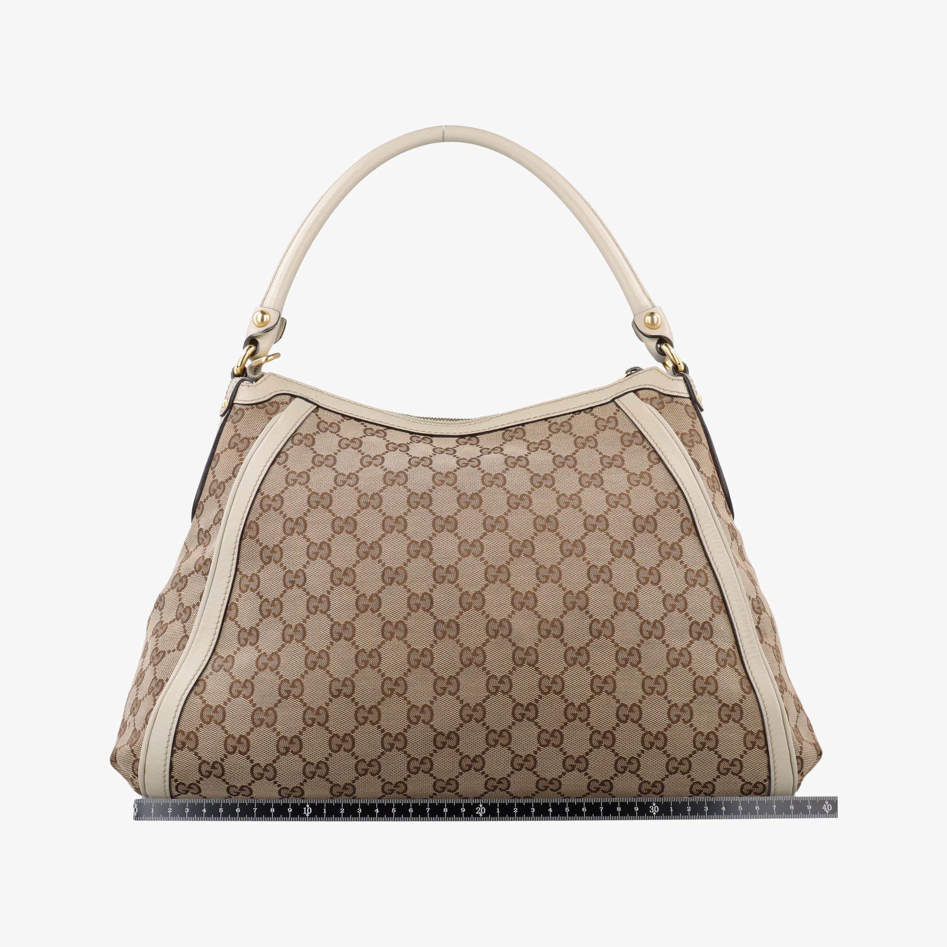 Guccissima Beige x Brown Canvas×Leather 282297 G012747145グッチシマ ベージュ×ブラウン キャンバス×レザー 282297 G012747145