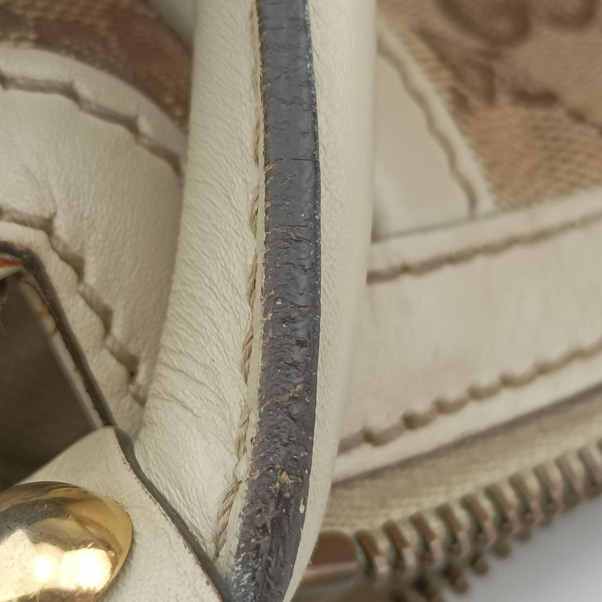 Guccissima Beige x Brown Canvas×Leather 282297 G012747145グッチシマ ベージュ×ブラウン キャンバス×レザー 282297 G012747145