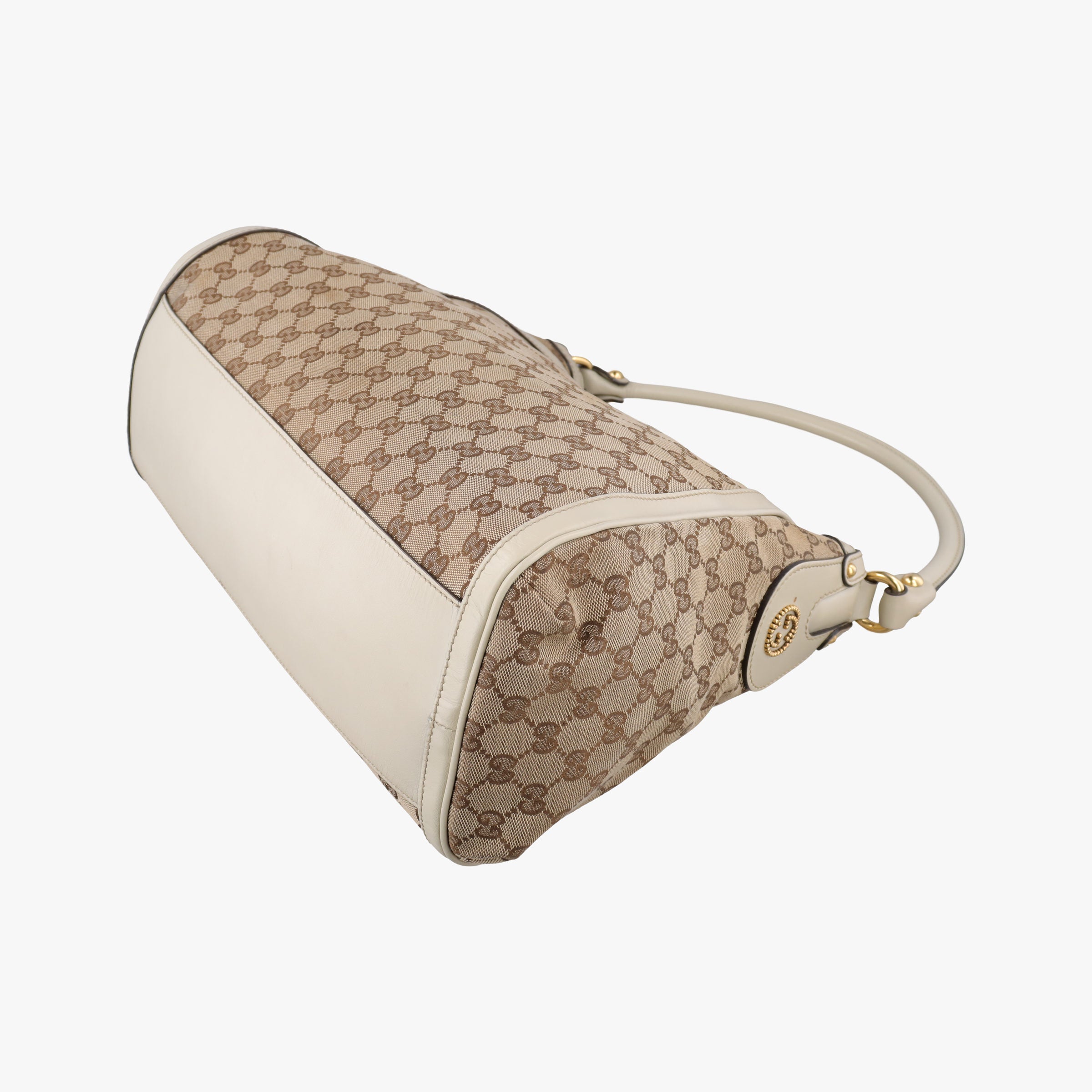 Guccissima Beige x Brown Canvas×Leather 282297 G012747145グッチシマ ベージュ×ブラウン キャンバス×レザー 282297 G012747145