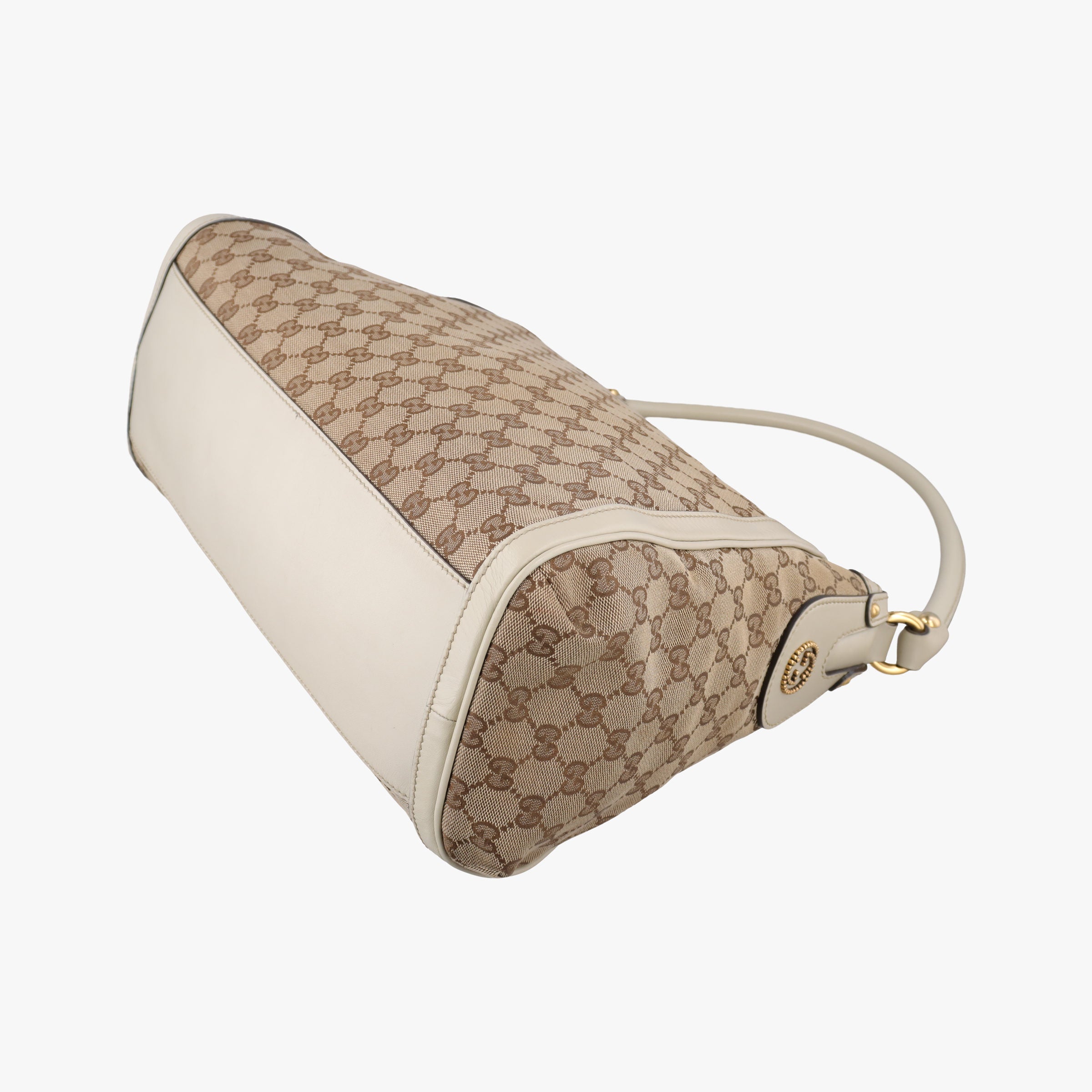 Guccissima Beige x Brown Canvas×Leather 282297 G012747145グッチシマ ベージュ×ブラウン キャンバス×レザー 282297 G012747145