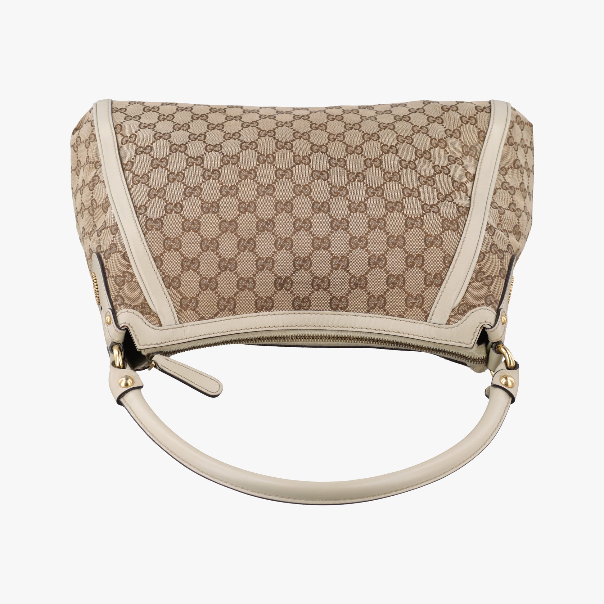 Guccissima Beige x Brown Canvas×Leather 282297 G012747145グッチシマ ベージュ×ブラウン キャンバス×レザー 282297 G012747145