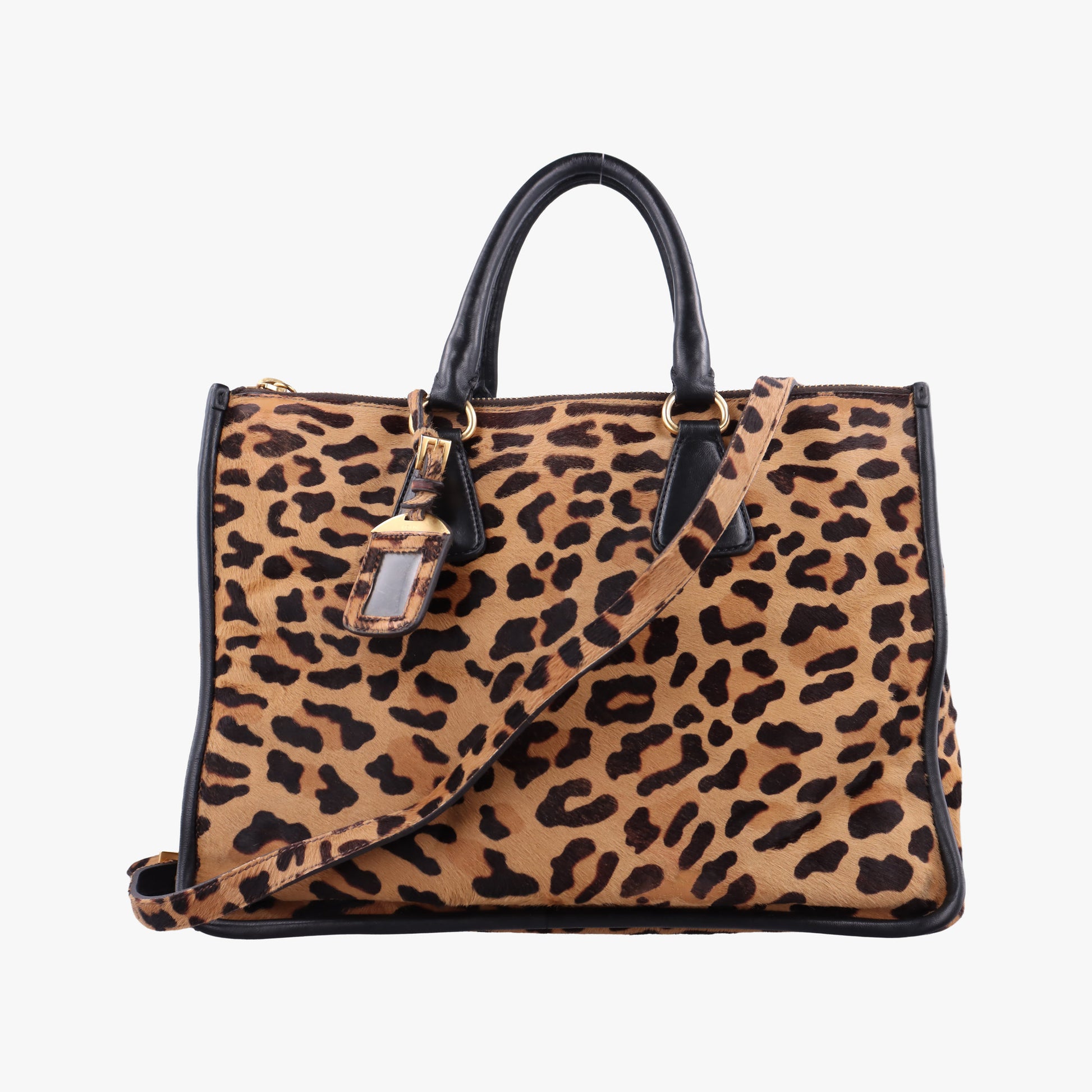 Leopard Print beige×Multicolour ponyhair×leather 7 1ヒョウ柄 ベージュ×マルチカラー ハラコ×レザー 7 1