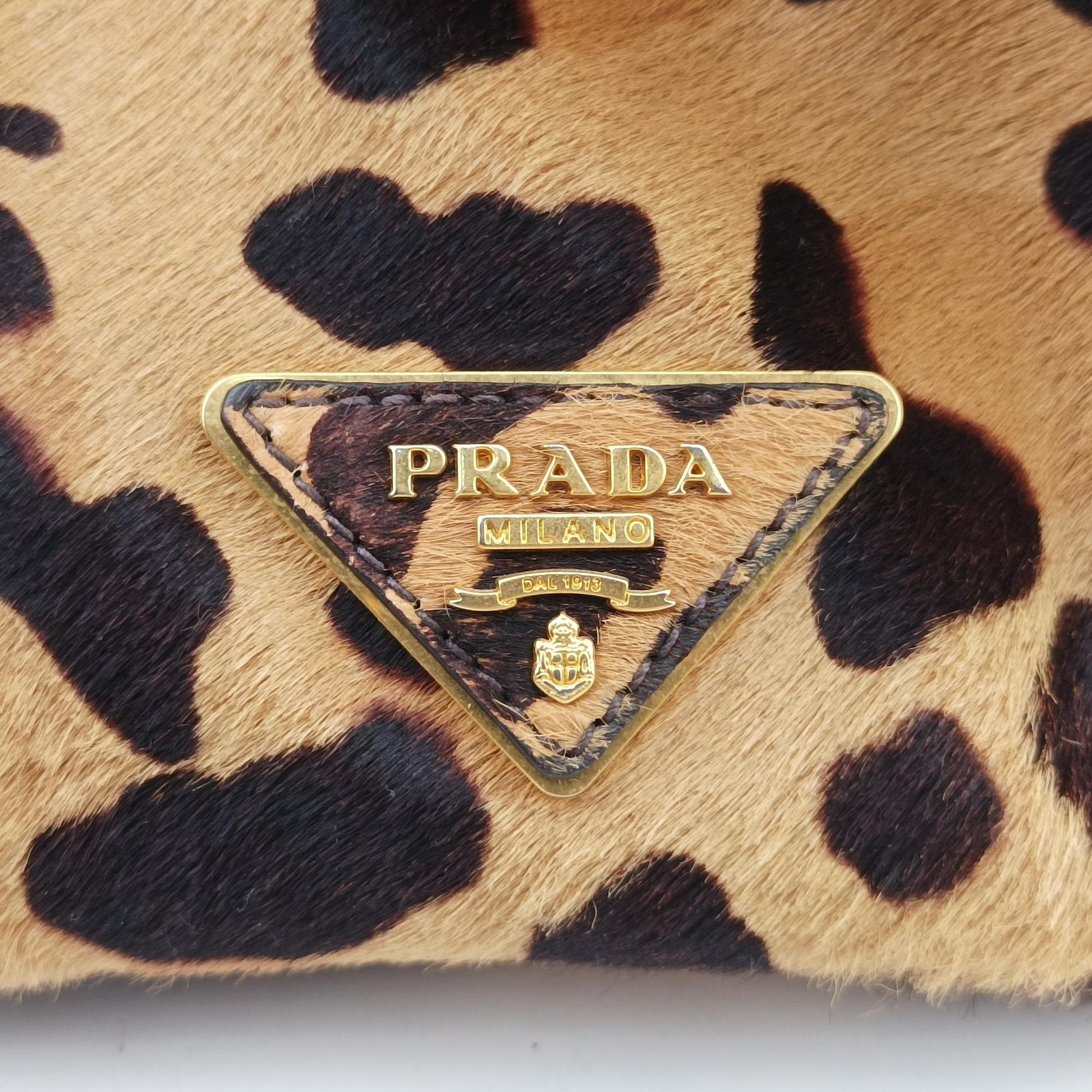 Leopard Print beige×Multicolour ponyhair×leather 7 1ヒョウ柄 ベージュ×マルチカラー ハラコ×レザー 7 1