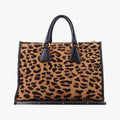 Leopard Print beige×Multicolour ponyhair×leather 7 1ヒョウ柄 ベージュ×マルチカラー ハラコ×レザー 7 1