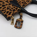 Leopard Print beige×Multicolour ponyhair×leather 7 1ヒョウ柄 ベージュ×マルチカラー ハラコ×レザー 7 1