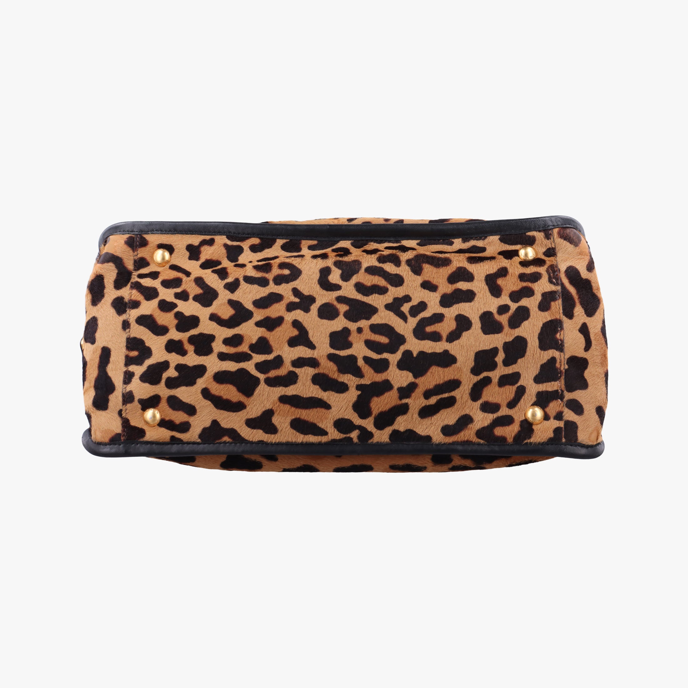 Leopard Print beige×Multicolour ponyhair×leather 7 1ヒョウ柄 ベージュ×マルチカラー ハラコ×レザー 7 1