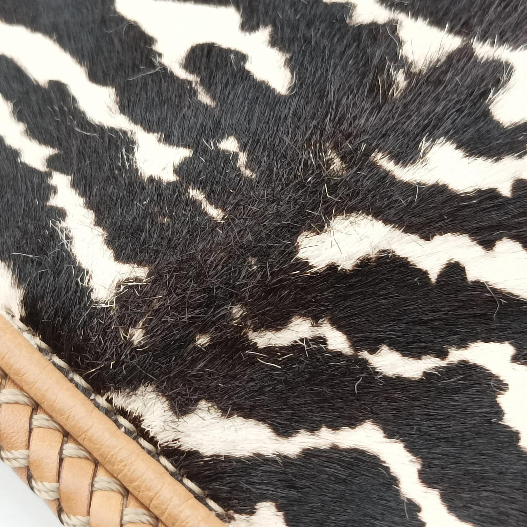 Zebra Printed Marrakech Black×White×Beige ponyhair×leather 257023 I010325295ゼブラプリントマラケシュ ブラック×ホワイト×ベージュ ハラコ×レザー 257023 I010325295
