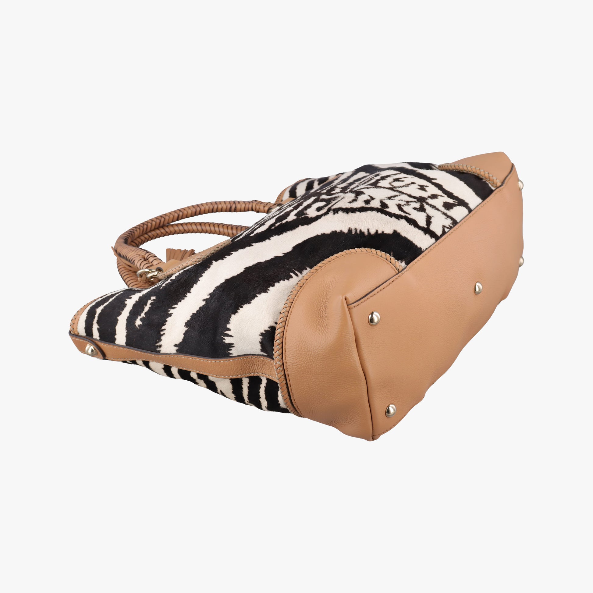 Zebra Printed Marrakech Black×White×Beige ponyhair×leather 257023 I010325295ゼブラプリントマラケシュ ブラック×ホワイト×ベージュ ハラコ×レザー 257023 I010325295