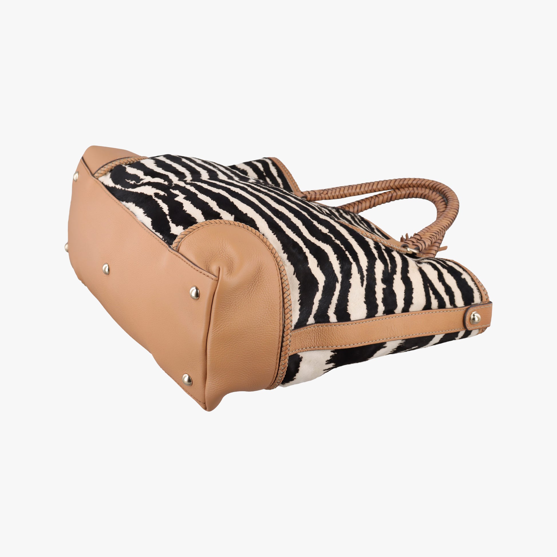 Zebra Printed Marrakech Black×White×Beige ponyhair×leather 257023 I010325295ゼブラプリントマラケシュ ブラック×ホワイト×ベージュ ハラコ×レザー 257023 I010325295