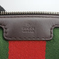 Sherry Line Brown×Beige×Red×Green canvas×leather 247205 Lot number unknownシェリーライン ブラウン×ベージュ×レッド×グリーン キャンバス×レザー 247205 製番不明
