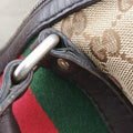 Sherry Line Brown×Beige×Red×Green canvas×leather 247205 Lot number unknownシェリーライン ブラウン×ベージュ×レッド×グリーン キャンバス×レザー 247205 製番不明