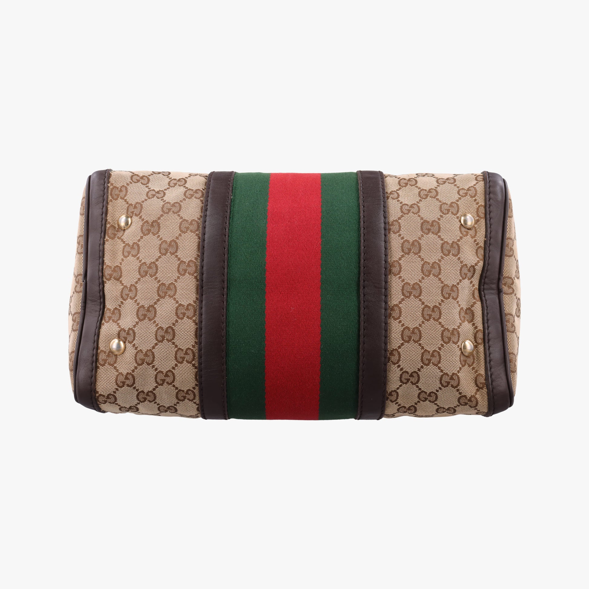 Sherry Line Brown×Beige×Red×Green canvas×leather 247205 Lot number unknownシェリーライン ブラウン×ベージュ×レッド×グリーン キャンバス×レザー 247205 製番不明