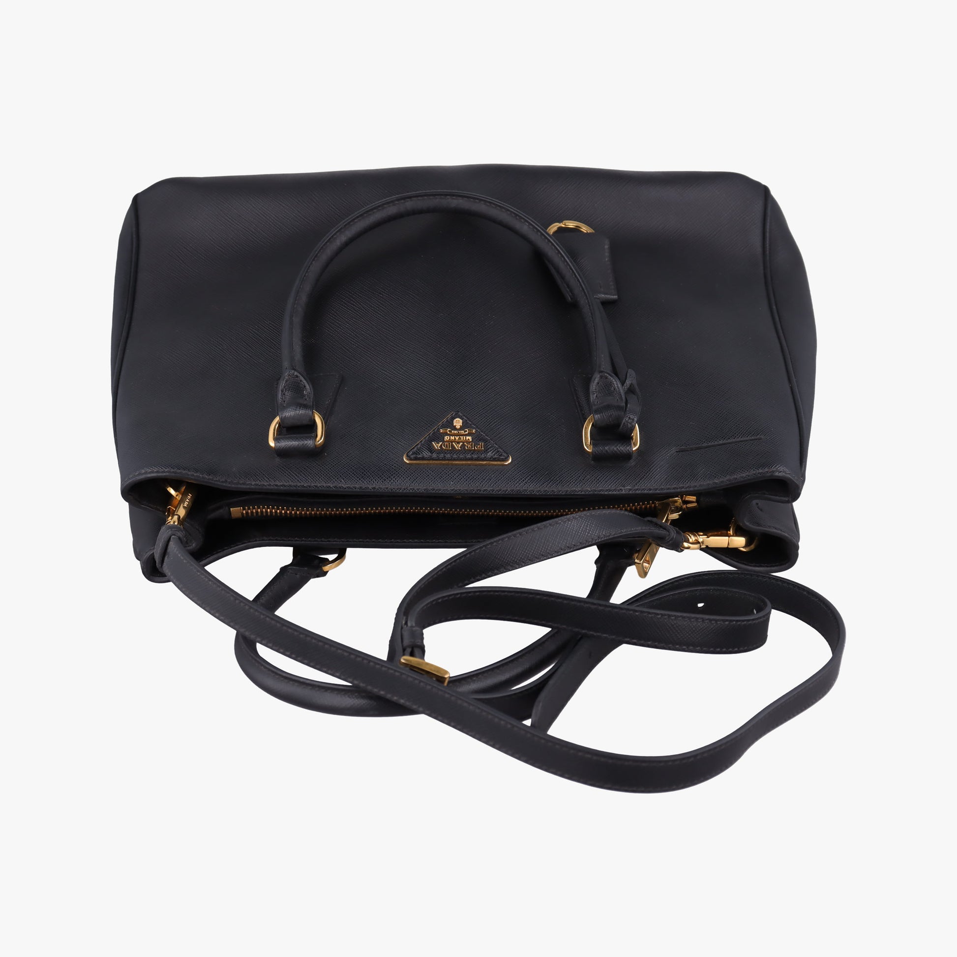 Galleria Black SAFFIANO Leather BN2274 247ガレリア ブラック サフィアーノレザー BN2274 247
