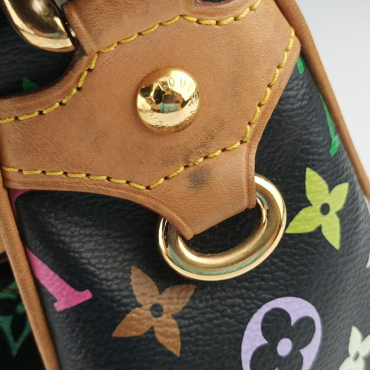 Pre-owned Louis Vuitton RITA Noir Monogram Multicolor M40126 handbag | stylenewstar