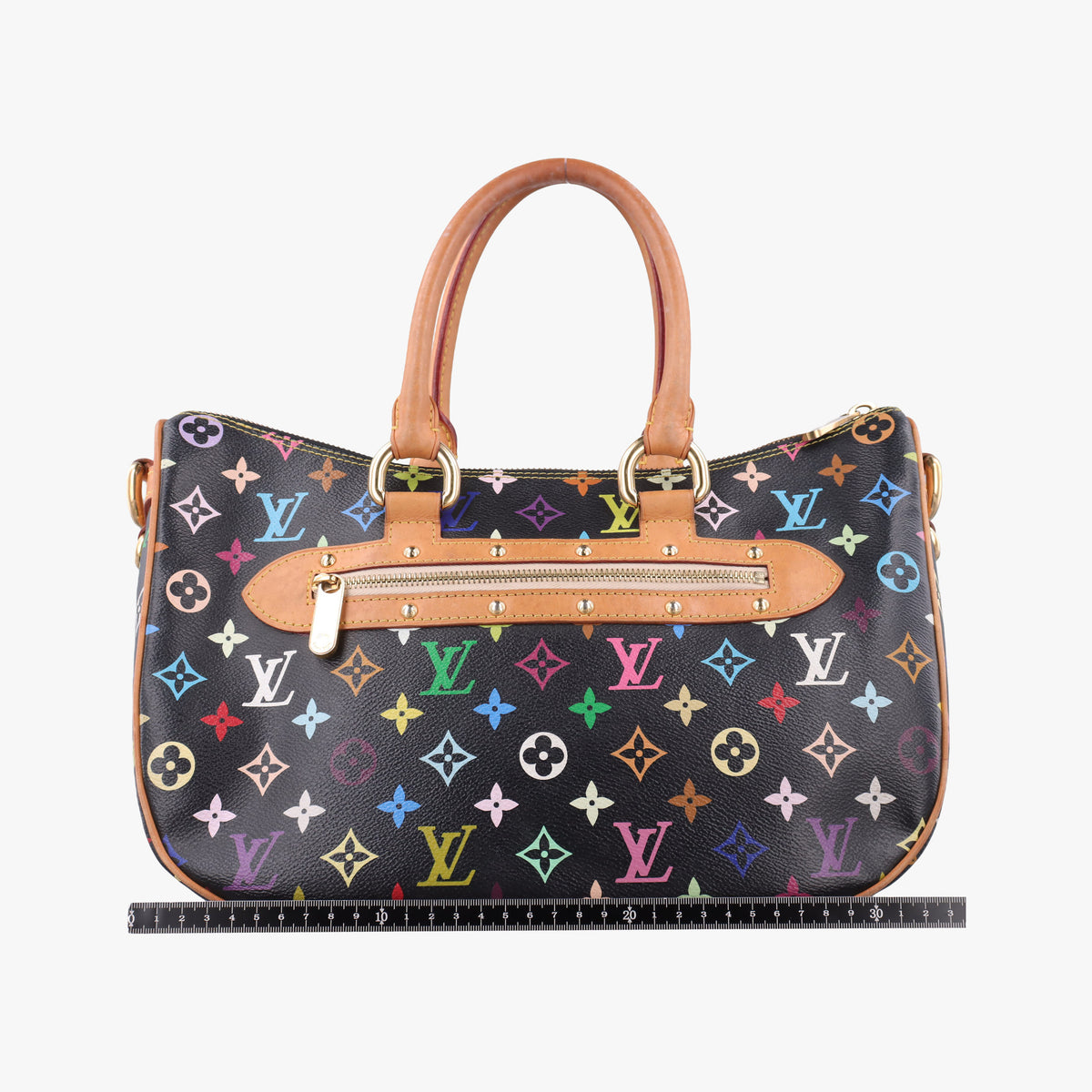 Pre-owned Louis Vuitton RITA Noir Monogram Multicolor M40126 handbag | stylenewstar