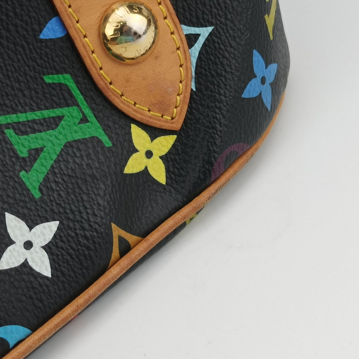 Pre-owned Louis Vuitton RITA Noir Monogram Multicolor M40126 handbag | stylenewstar