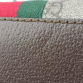 Ophidia brown×red×green PVC coated canvas×Leather 499621 E024005782オフィディア ブラウン×レッド×グリーン PVCコーティングキャンバス×レザー 499621 E024005782