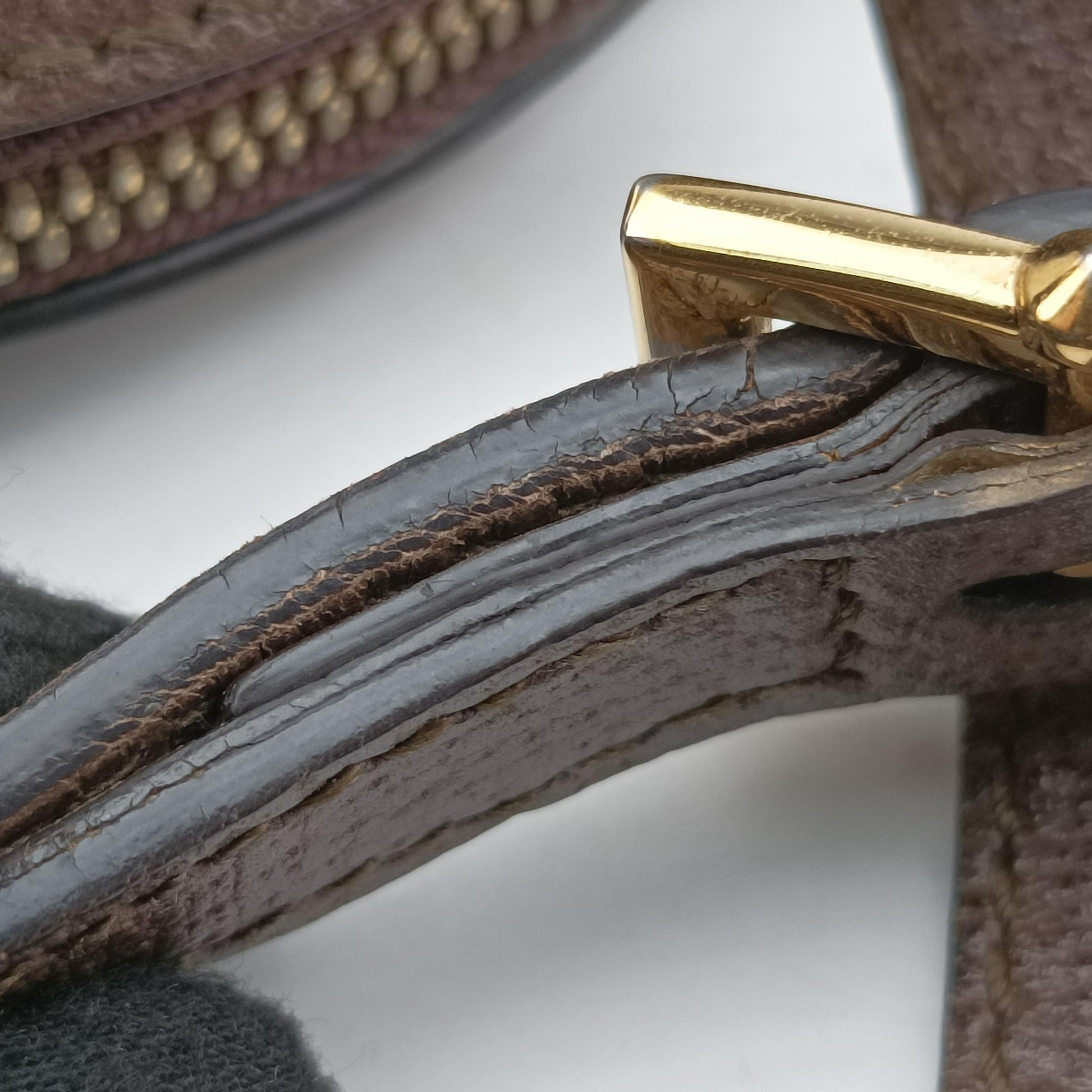 Ophidia brown×red×green PVC coated canvas×Leather 499621 E024005782オフィディア ブラウン×レッド×グリーン PVCコーティングキャンバス×レザー 499621 E024005782
