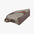 Ophidia brown×red×green PVC coated canvas×Leather 499621 E024005782オフィディア ブラウン×レッド×グリーン PVCコーティングキャンバス×レザー 499621 E024005782