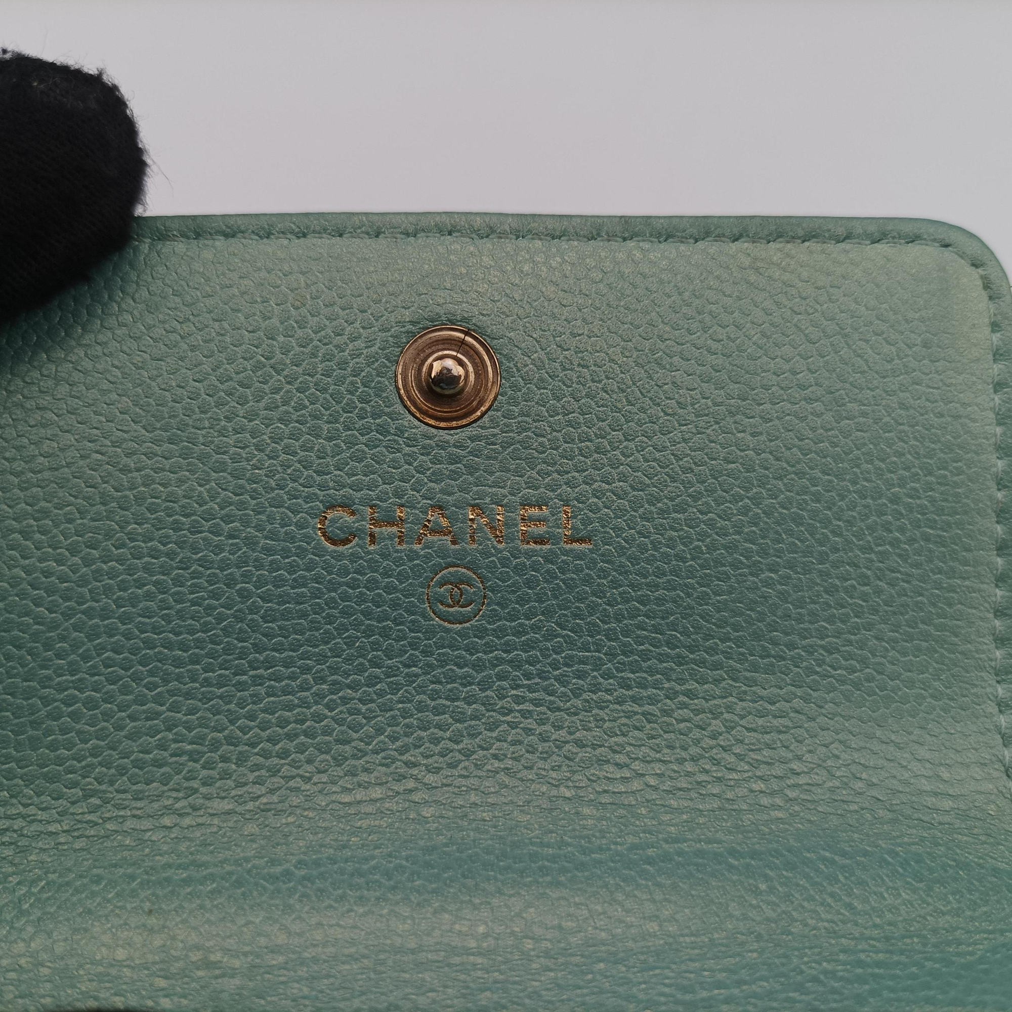 Mini Matelasse Pearl Coin Purse Green lambskin AP2119 31254080ミニマトラッセ パール コインパース グリーン ラムスキン AP2119 31254080