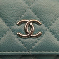Mini Matelasse Pearl Coin Purse Green lambskin AP2119 31254080ミニマトラッセ パール コインパース グリーン ラムスキン AP2119 31254080