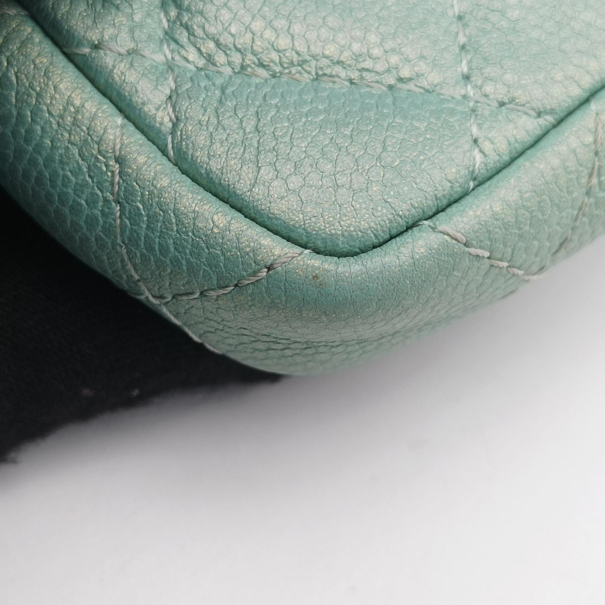 Mini Matelasse Pearl Coin Purse Green lambskin AP2119 31254080ミニマトラッセ パール コインパース グリーン ラムスキン AP2119 31254080