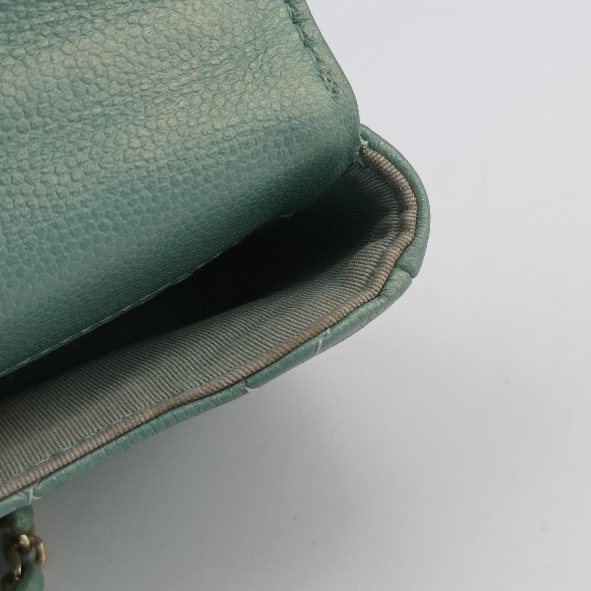 Mini Matelasse Pearl Coin Purse Green lambskin AP2119 31254080ミニマトラッセ パール コインパース グリーン ラムスキン AP2119 31254080