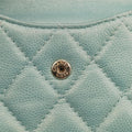 Mini Matelasse Pearl Coin Purse Green lambskin AP2119 31254080ミニマトラッセ パール コインパース グリーン ラムスキン AP2119 31254080