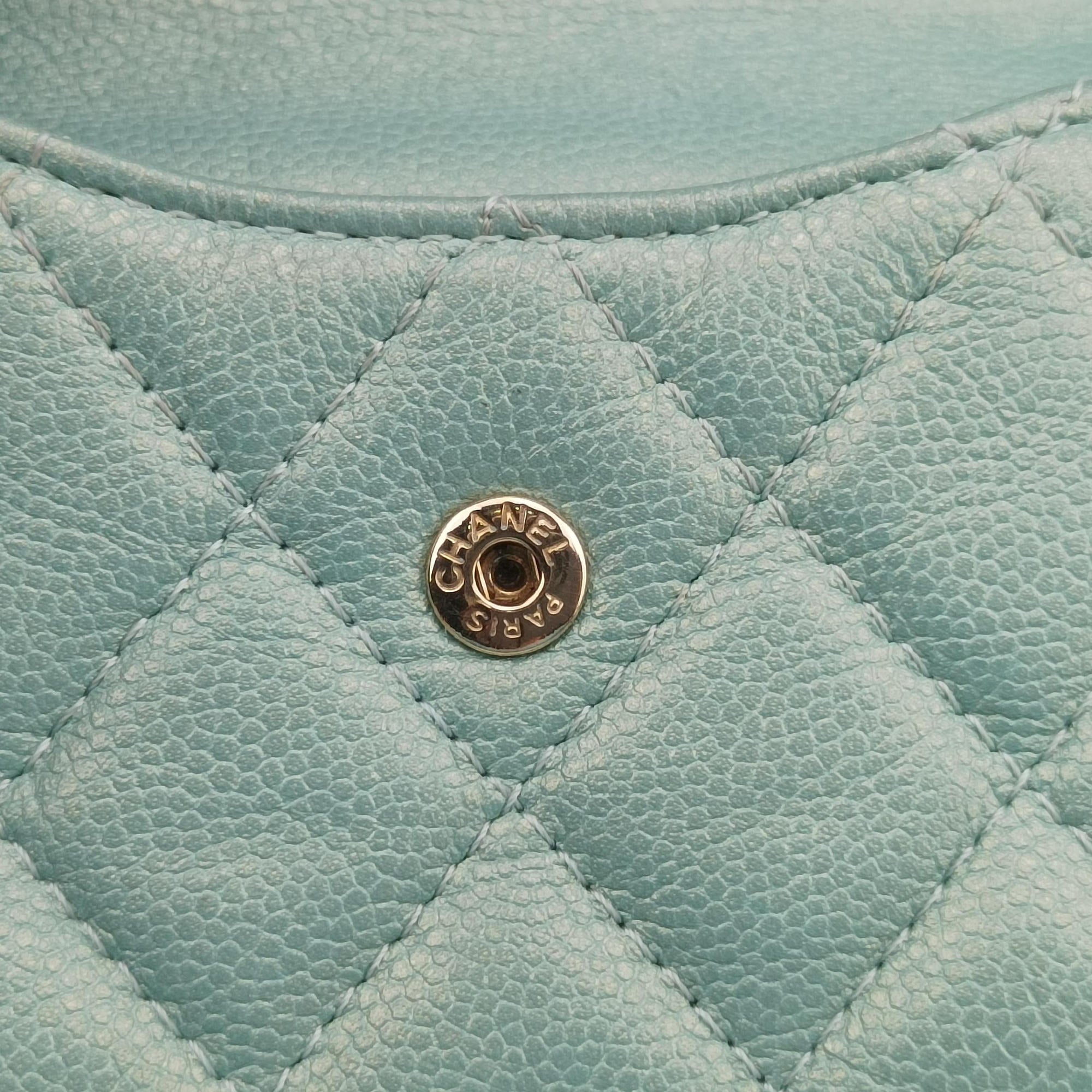 Mini Matelasse Pearl Coin Purse Green lambskin AP2119 31254080ミニマトラッセ パール コインパース グリーン ラムスキン AP2119 31254080