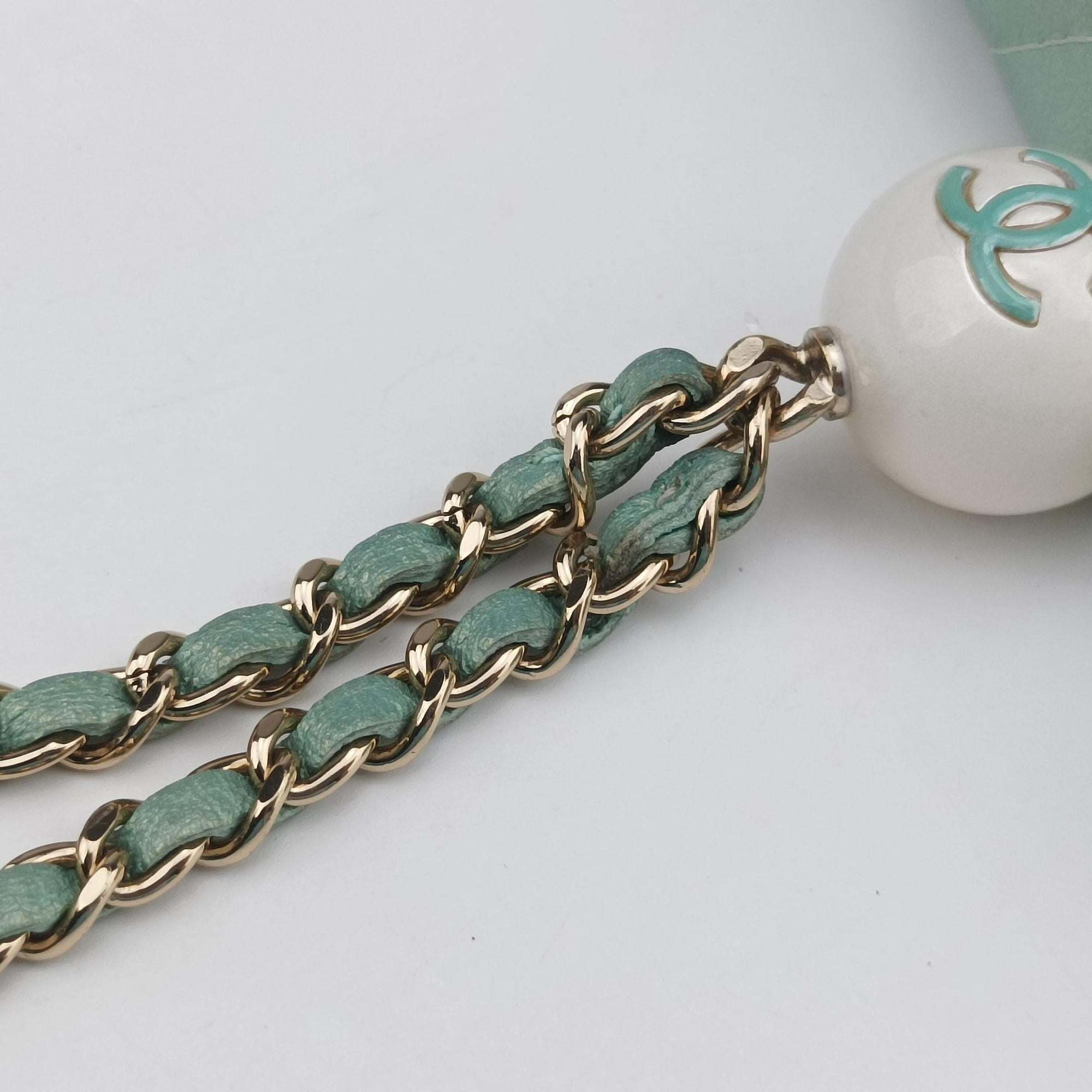Mini Matelasse Pearl Coin Purse Green lambskin AP2119 31254080ミニマトラッセ パール コインパース グリーン ラムスキン AP2119 31254080