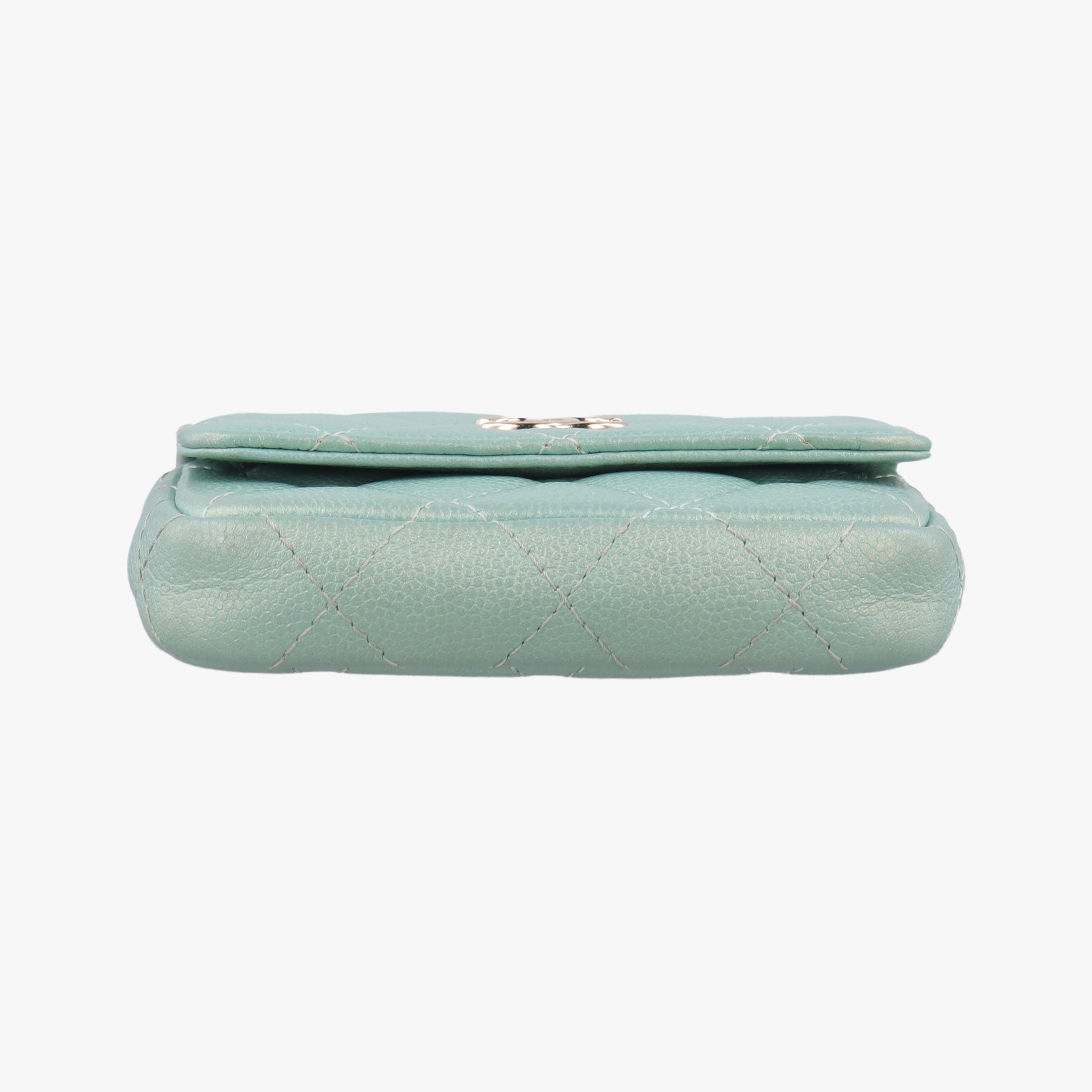 Mini Matelasse Pearl Coin Purse Green lambskin AP2119 31254080ミニマトラッセ パール コインパース グリーン ラムスキン AP2119 31254080