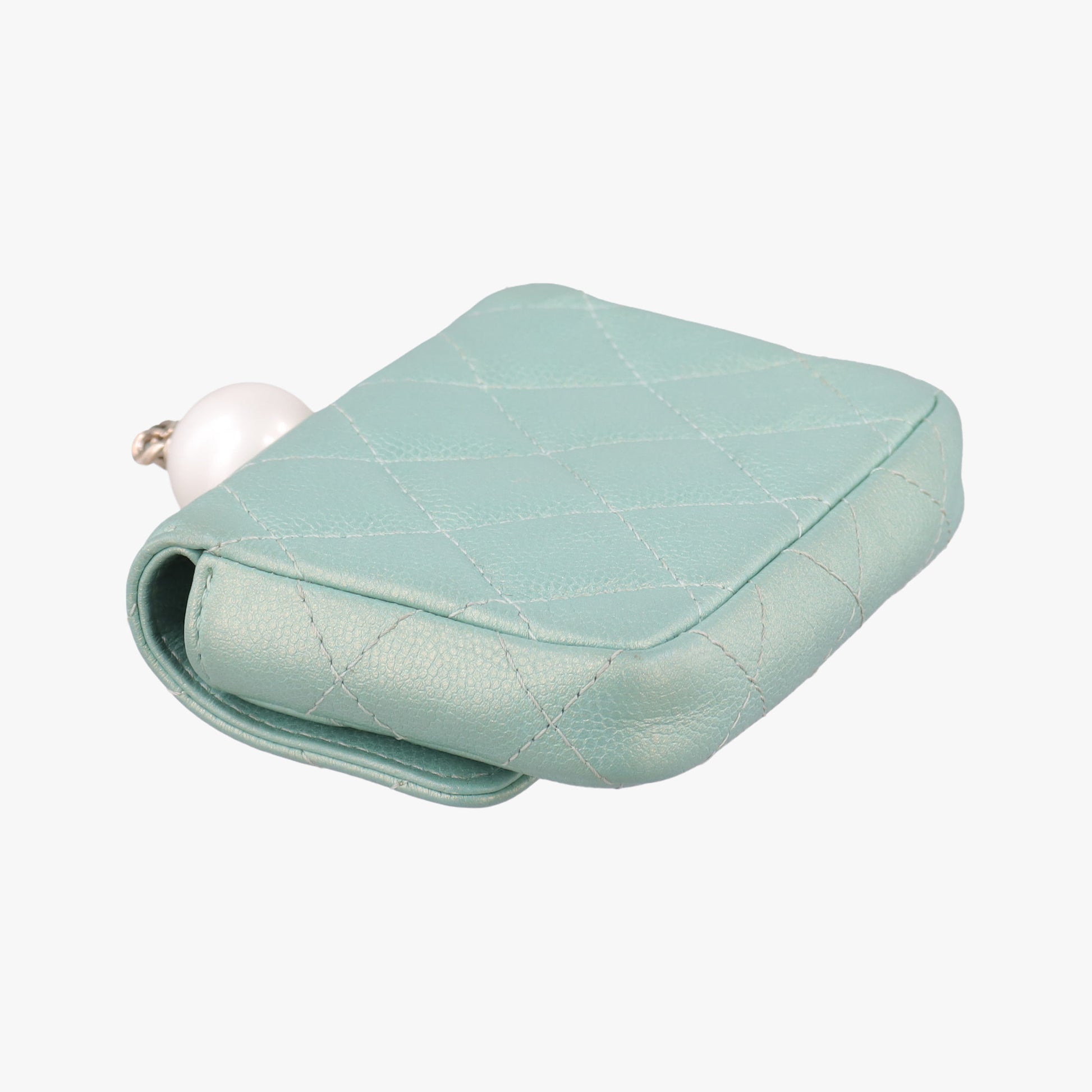 Mini Matelasse Pearl Coin Purse Green lambskin AP2119 31254080ミニマトラッセ パール コインパース グリーン ラムスキン AP2119 31254080
