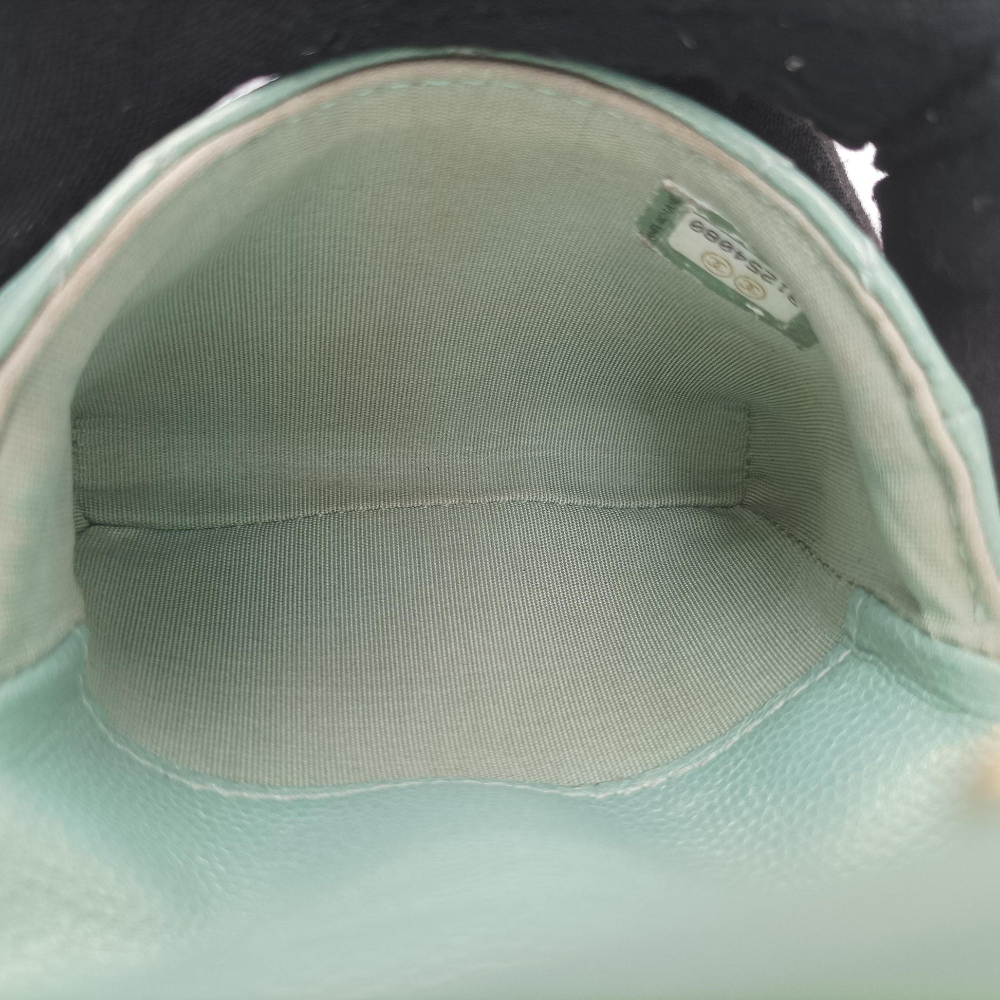 Mini Matelasse Pearl Coin Purse Green lambskin AP2119 31254080ミニマトラッセ パール コインパース グリーン ラムスキン AP2119 31254080