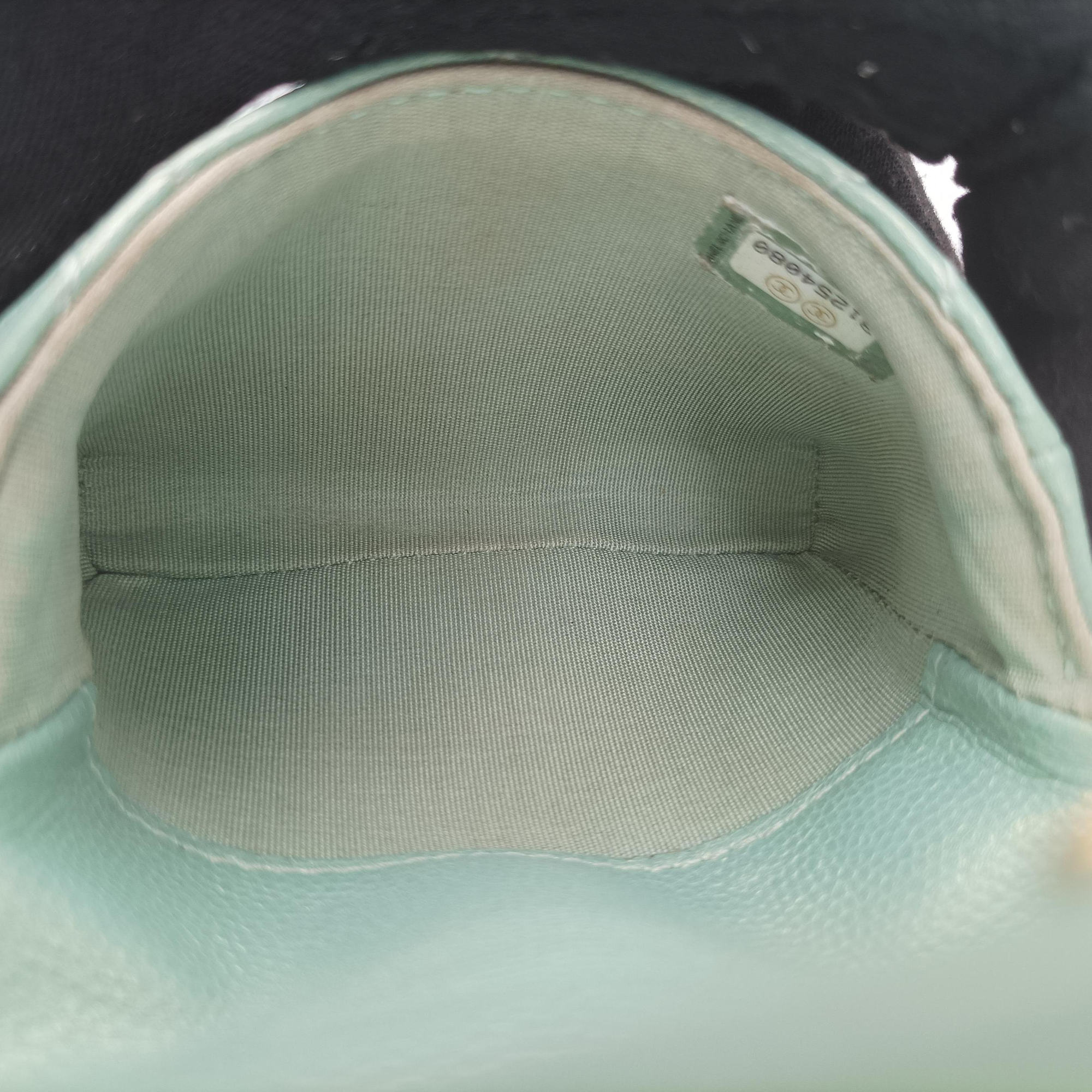 Mini Matelasse Pearl Coin Purse Green lambskin AP2119 31254080ミニマトラッセ パール コインパース グリーン ラムスキン AP2119 31254080
