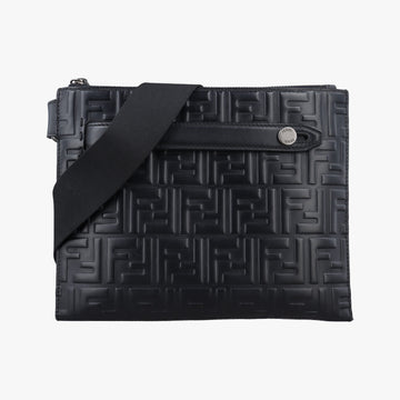 Zucca Print Black Leather 7VA437 7VA437 A4K5 189.0189ズッカ柄 ブラック レザー 7VA437 7VA437 A4K5 189.0189