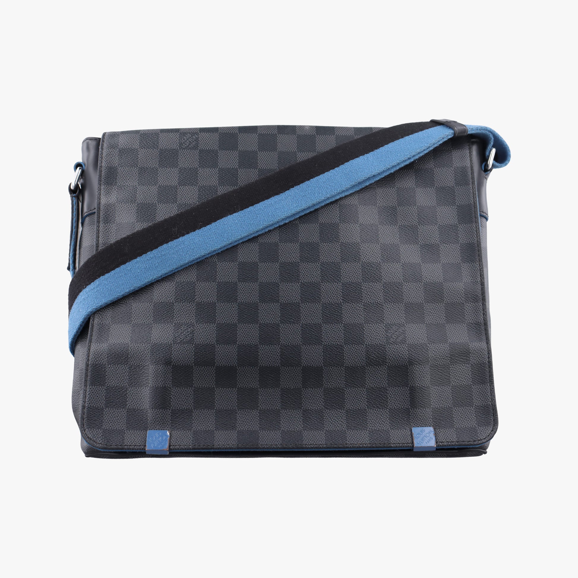 District PM Blue×Black Damier Graphite N42420 CA1138ディストリクトPM ブルー×ブラック ダミエ グラフィット N42420 CA1138