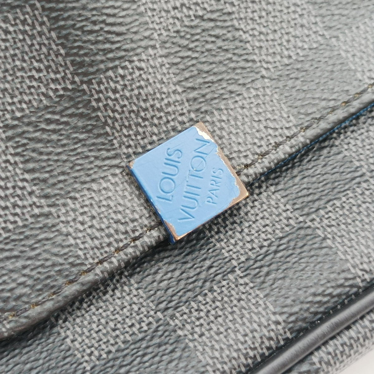District PM Blue×Black Damier Graphite N42420 CA1138ディストリクトPM ブルー×ブラック ダミエ グラフィット N42420 CA1138