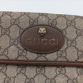 Pre-owned Gucci NEO VINTAGE GG Supreme Beige×Brown PVC coated canvas×Leather 493930 bum bag/waist bag | stylenewstar