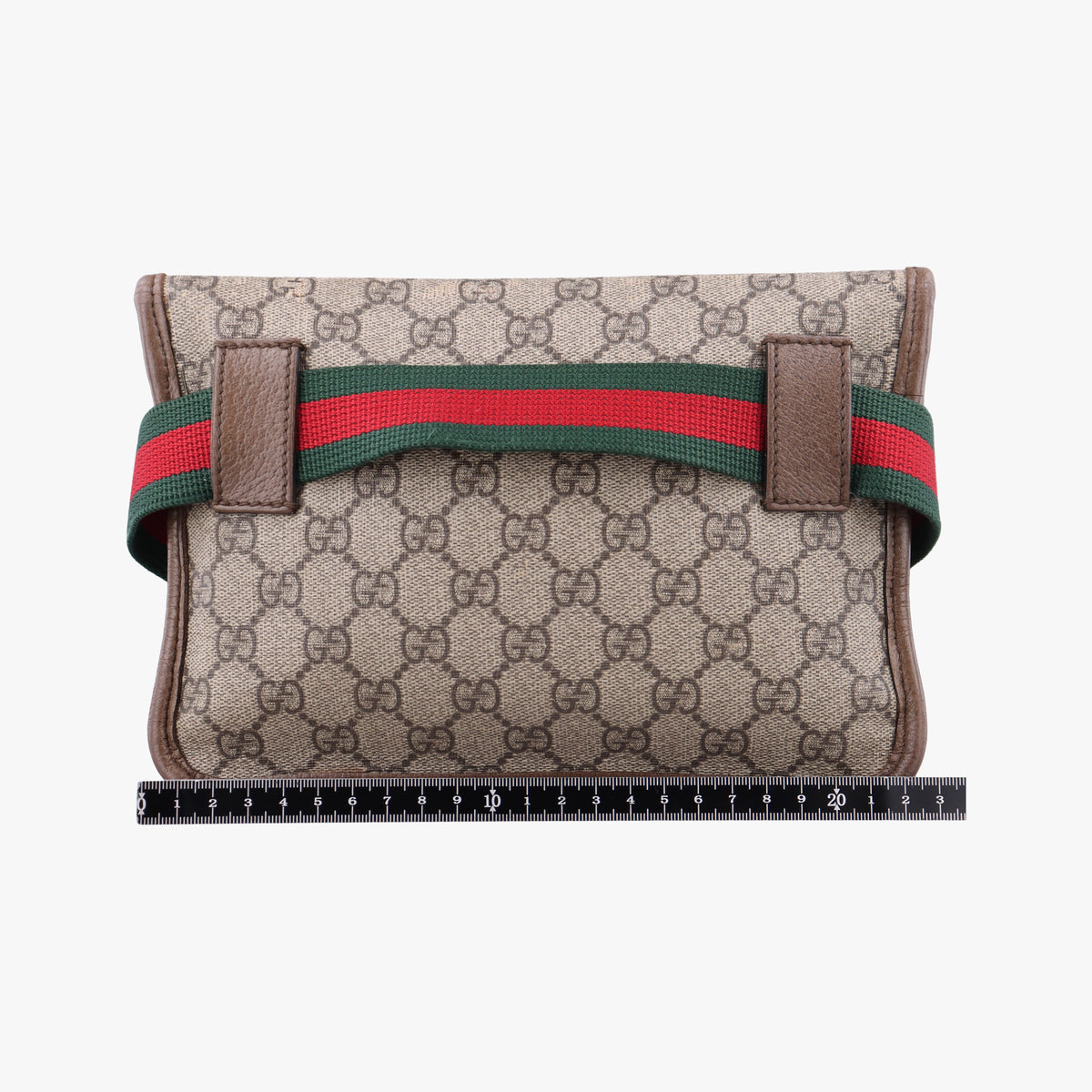Pre-owned Gucci NEO VINTAGE GG Supreme Beige×Brown PVC coated canvas×Leather 493930 bum bag/waist bag | stylenewstar