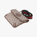 Pre-owned Gucci NEO VINTAGE GG Supreme Beige×Brown PVC coated canvas×Leather 493930 bum bag/waist bag | stylenewstar