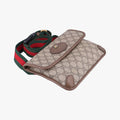 Pre-owned Gucci NEO VINTAGE GG Supreme Beige×Brown PVC coated canvas×Leather 493930 bum bag/waist bag | stylenewstar