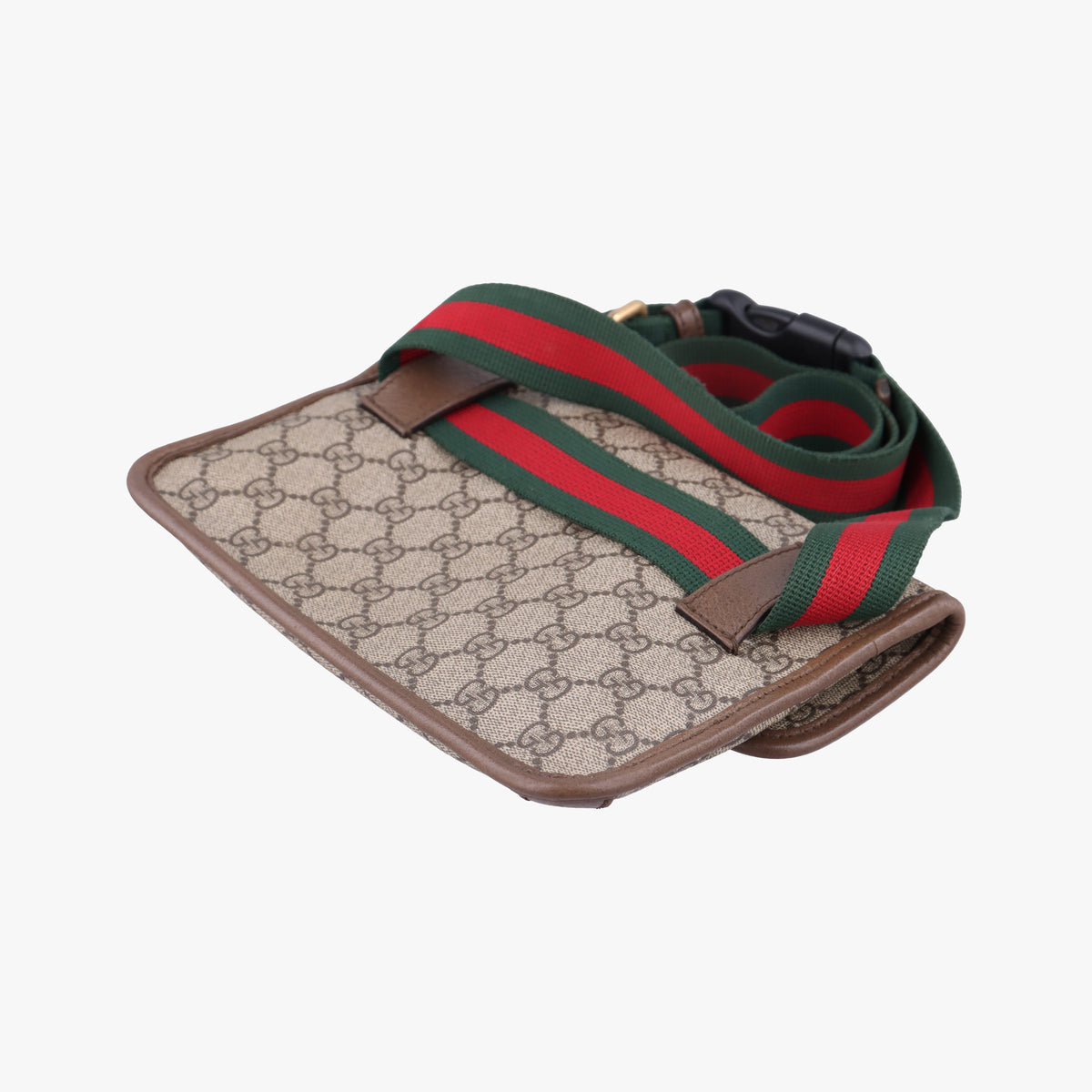 Pre-owned Gucci NEO VINTAGE GG Supreme Beige×Brown PVC coated canvas×Leather 493930 bum bag/waist bag | stylenewstar