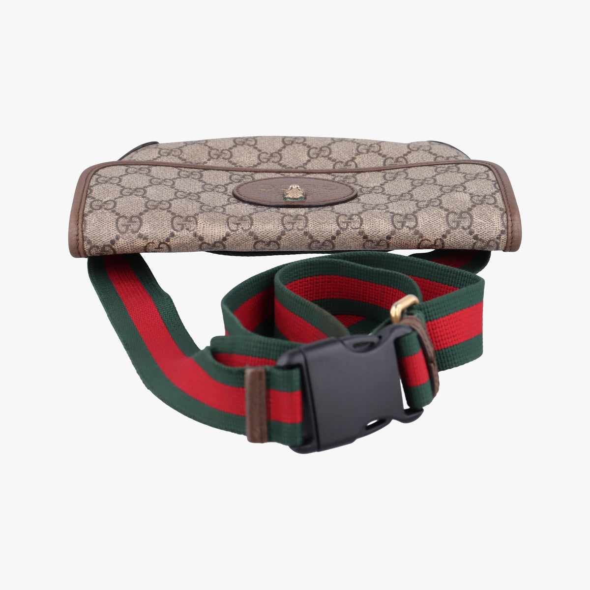 Pre-owned Gucci NEO VINTAGE GG Supreme Beige×Brown PVC coated canvas×Leather 493930 bum bag/waist bag | stylenewstar