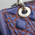 Lady Dior Purple×Orange×Brown Lambskin 15-BO-1121レディディオール パープル×オレンジ×ブラウン ラムスキン 15-BO-1121