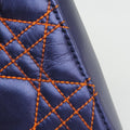 Lady Dior Purple×Orange×Brown Lambskin 15-BO-1121レディディオール パープル×オレンジ×ブラウン ラムスキン 15-BO-1121