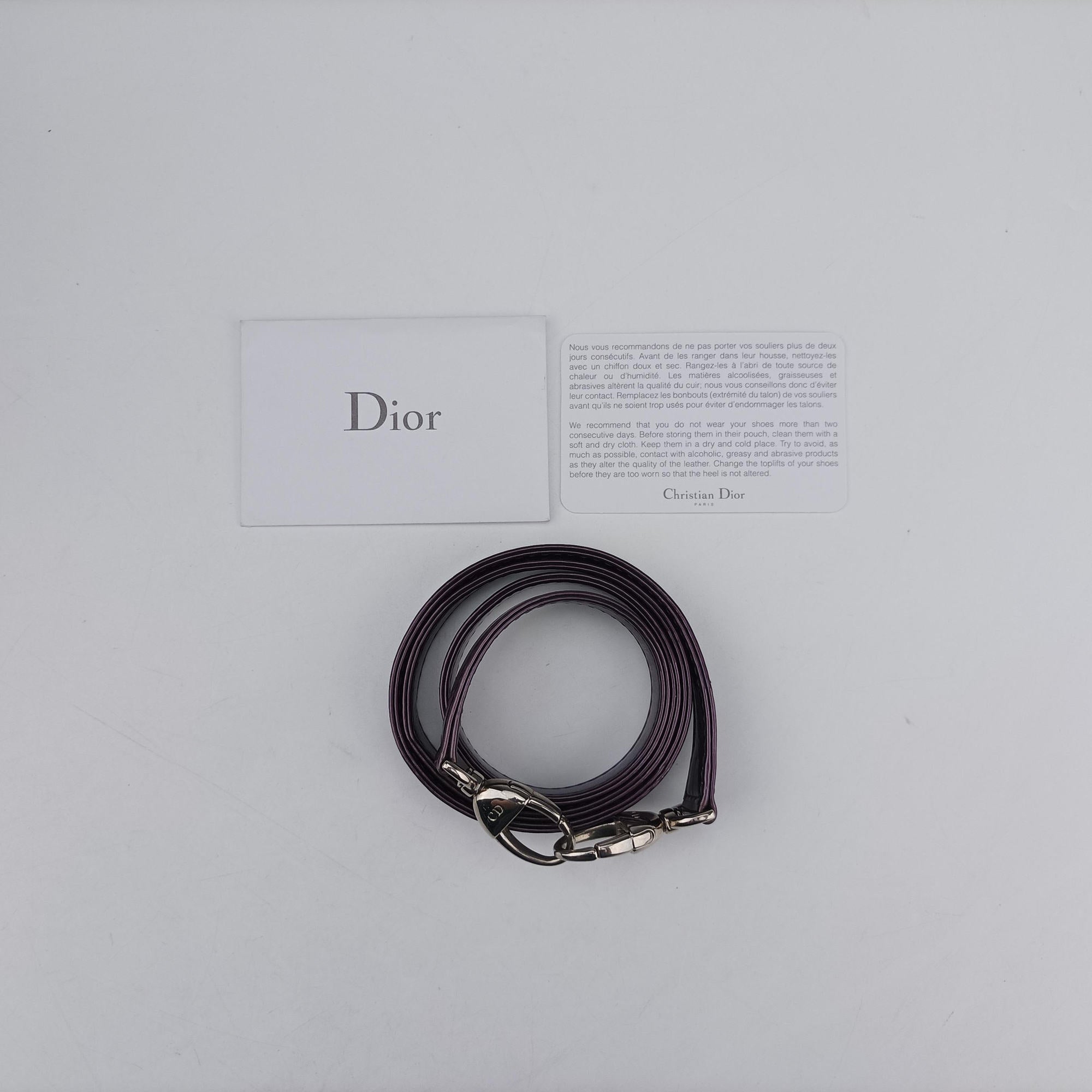 Lady Dior Purple×Orange×Brown Lambskin 15-BO-1121レディディオール パープル×オレンジ×ブラウン ラムスキン 15-BO-1121