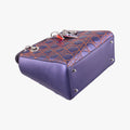 Lady Dior Purple×Orange×Brown Lambskin 15-BO-1121レディディオール パープル×オレンジ×ブラウン ラムスキン 15-BO-1121