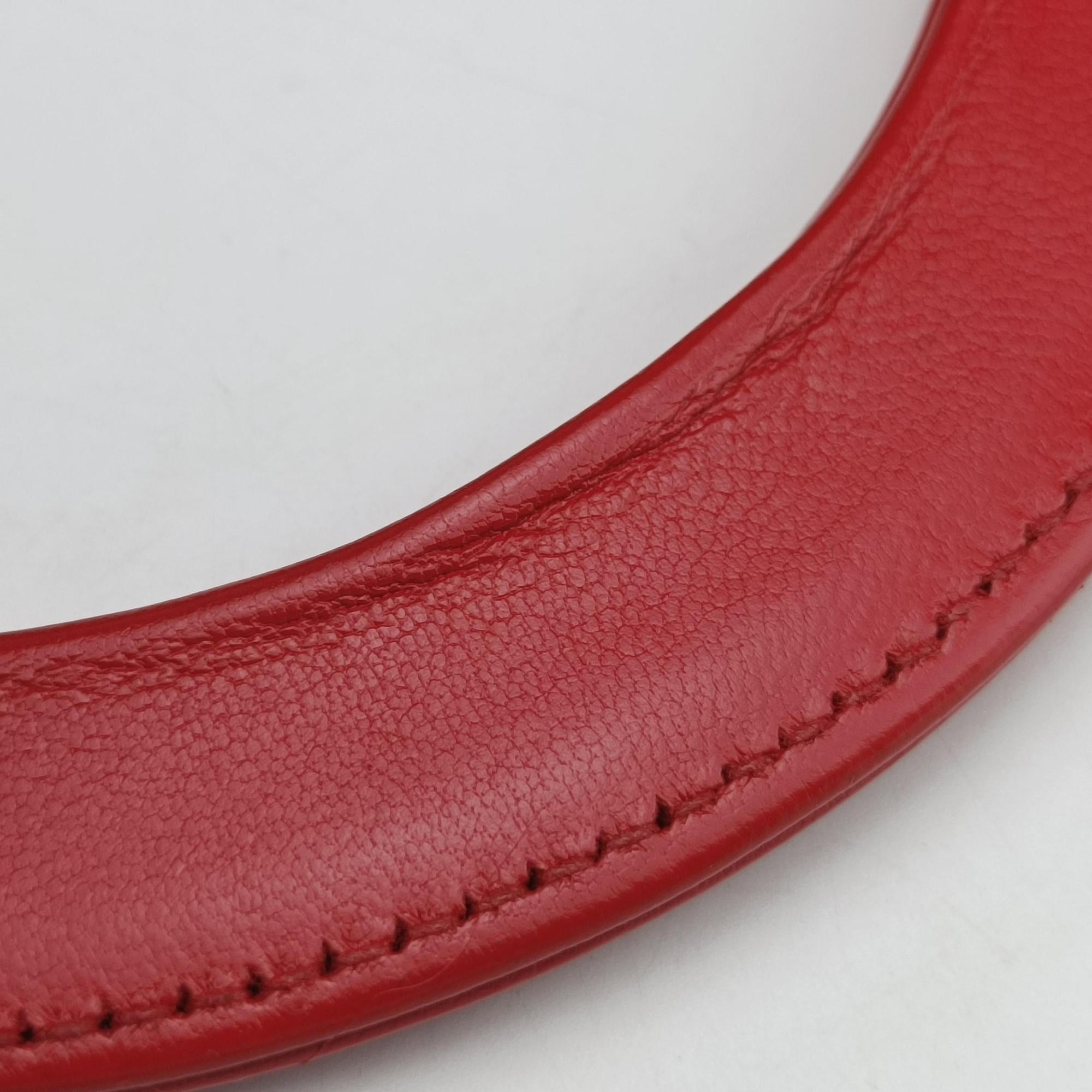 Soft Lady Dior Red lambskin 01-RU-0058ソフト レディディオール レッド ラムスキン 01-RU-0058