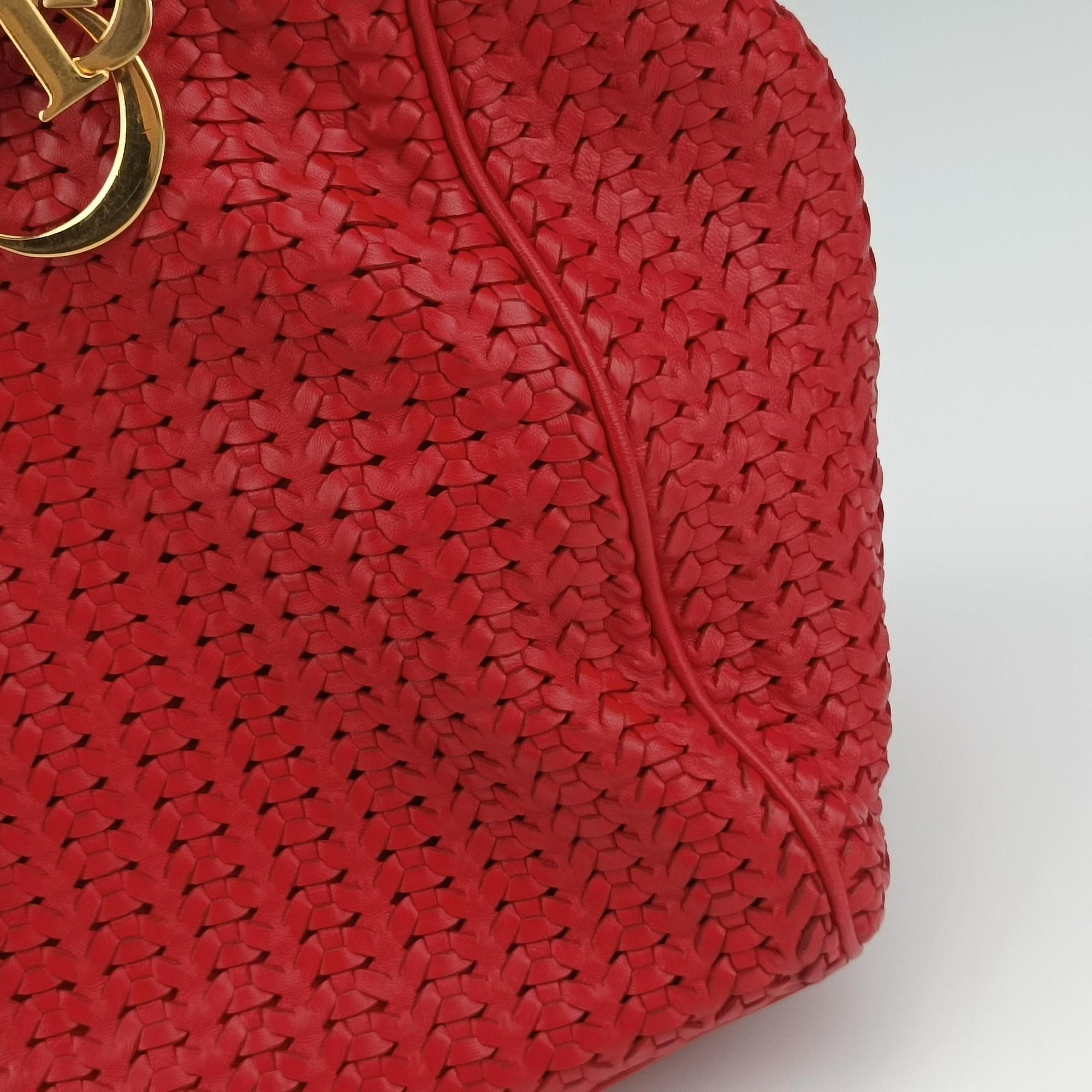Soft Lady Dior Red lambskin 01-RU-0058ソフト レディディオール レッド ラムスキン 01-RU-0058