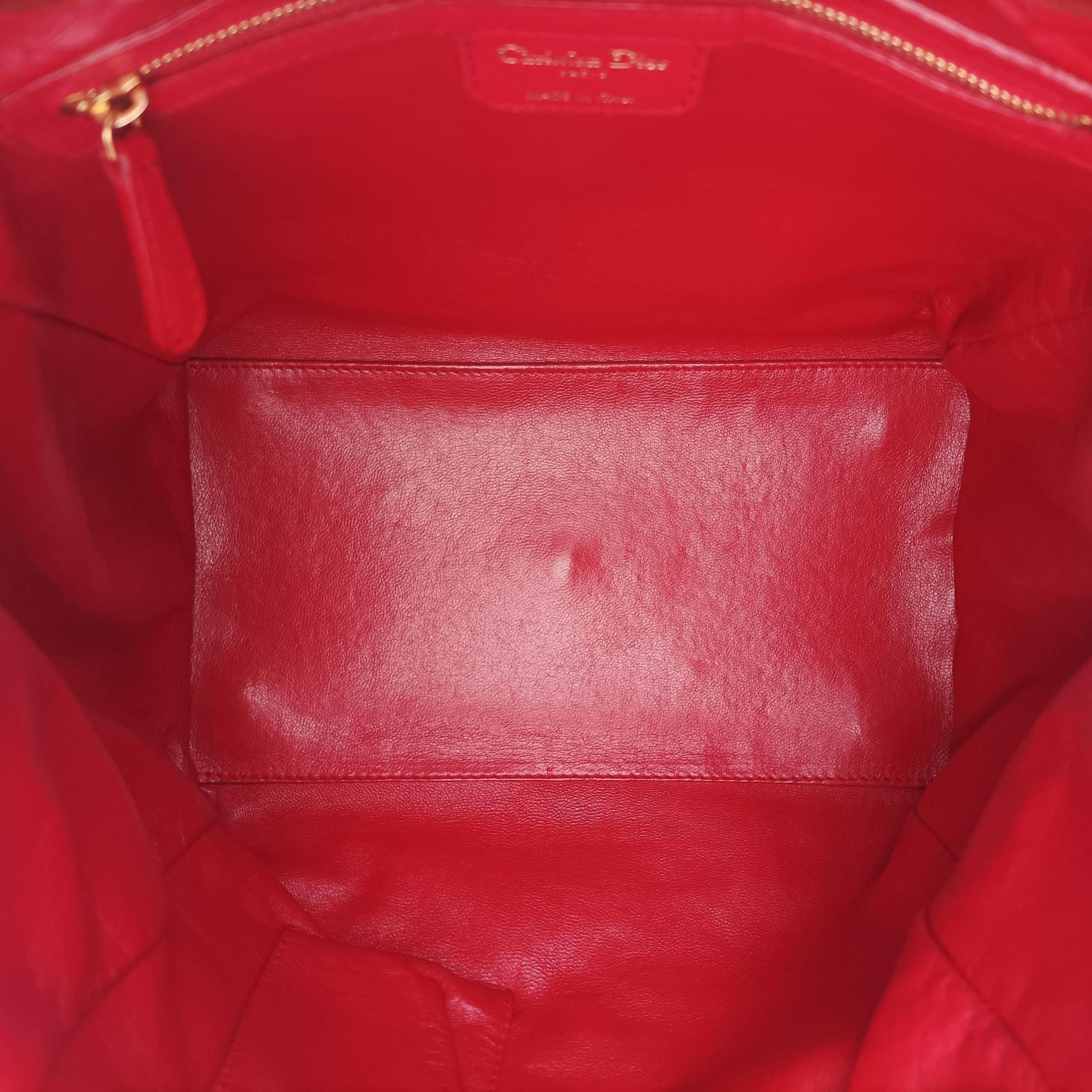 Soft Lady Dior Red lambskin 01-RU-0058ソフト レディディオール レッド ラムスキン 01-RU-0058